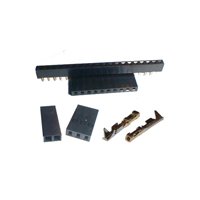 Crimphuse terminaler og pinrækker. Smal udgave