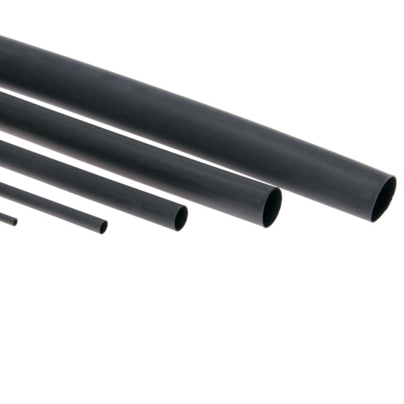 Krympeflex sort m. lim �4.8mm>�1.6mmx60cm (3:1)