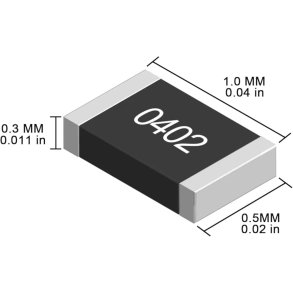 SMD modstand 0402 1 Ohm 1%
