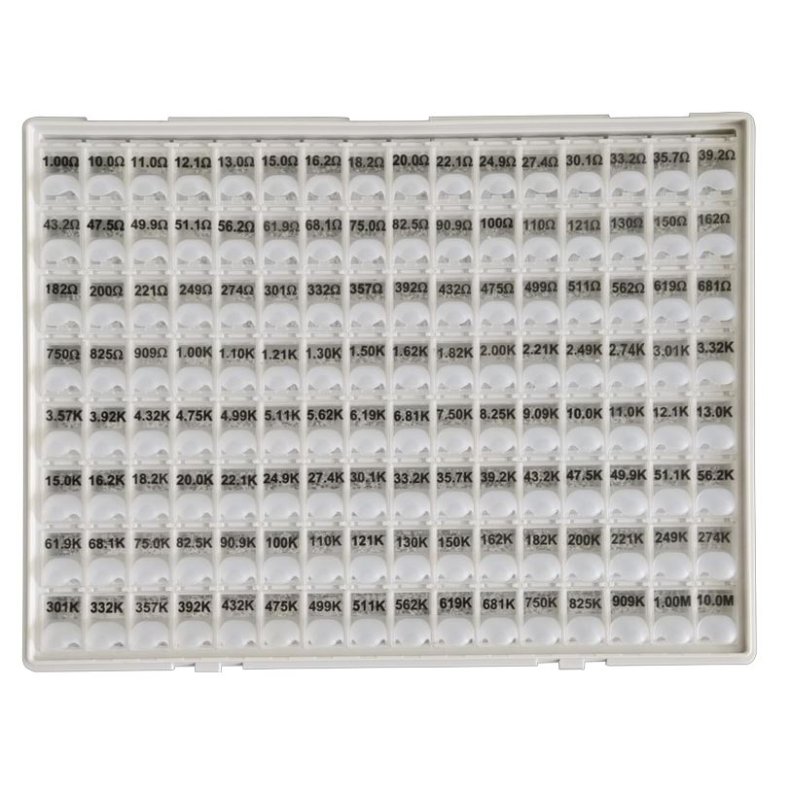 SMD modstandskit 0402 128 v�rdier 64000stk.