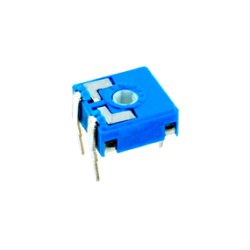 Trimmer R5/10 heksagon hul 500K Ohm horisontal