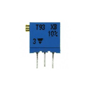 Multiturntrimmer T93XB 470 Ohm sideregulering