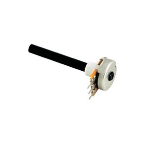 DREJEPOTENTIOMETER MONO 100 OHMA 6mm AKSEL METALHUS LINER
