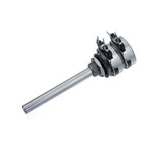 DREJEPOTENTIOMETER STEREO 10K OHMB 6mm AKSEL LOGARITMISK