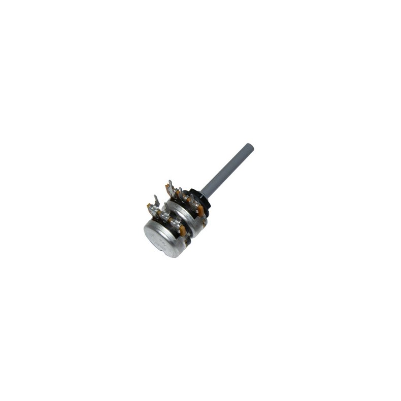 DREJEPOTENTIOMETER STEREO 1.0K OHMA 4mm AKSEL LINER