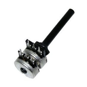 DREJEPOTENTIOMETER STEREO 10K OHMA 6mm AKSEL LINER