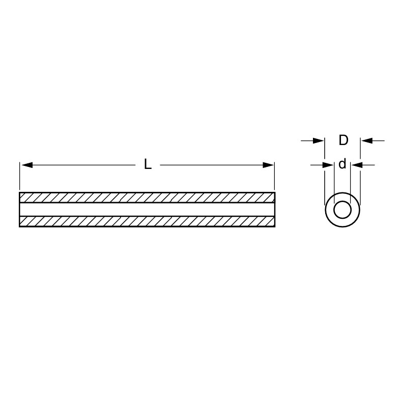 Ferrit rr cylindrisk D=4/d=2/L=5 TUB4/2/5-3B1 Ferroxcube