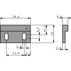 PERMANENT MAGNET HAMLIN 57145-000