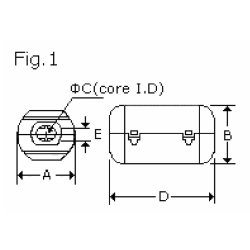 Ferritkerne til 5.0mm kabel