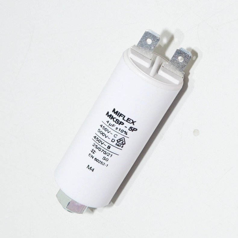 Motorkondensator 4.0&mu;F 450V �25x57mm
