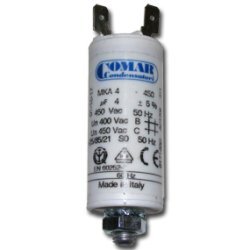Motorkondensator 4.0&mu;F 450V �25x57mm