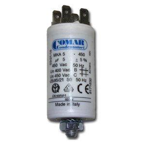MOTORKONDENSATOR 5µF 450V 30x57mm