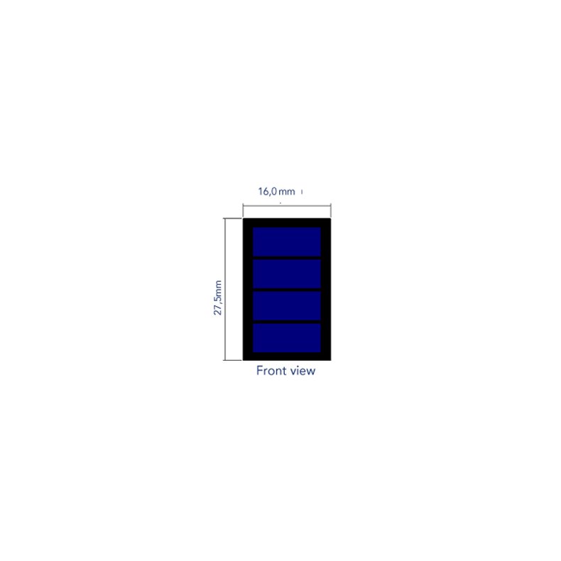 SOLCELLE 16x27.5x0.8mm 2.2V/30mA IP65