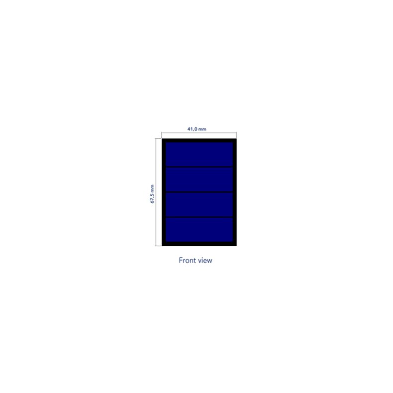 SOLCELLE 41x67.5x0.8mm 2.2V/185mA IP65