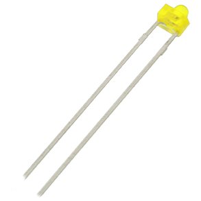 GUL LED DIFFUS 1.8mm 10mcd 20mA 38°