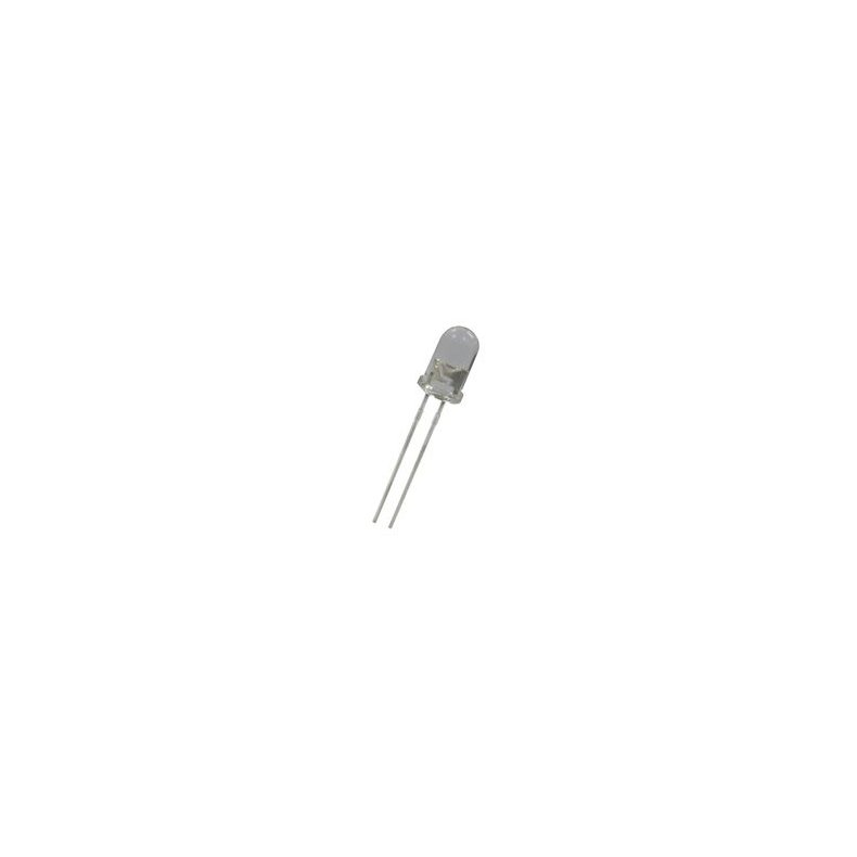 RD LED 3mm KLAR 60mcd 50&deg; (2.5V)