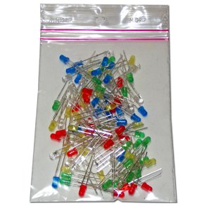 LEDS 100stk. 3mm 5 FORSKELLIGE FARVER