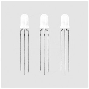 RD/GRN/ORANGE LED 5mm 3ben Com. catode