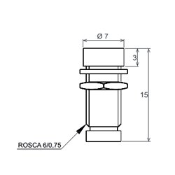 METALREFLEKTOR FOR 3mm LED TRAGT