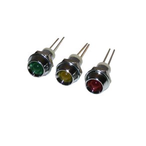 LYSDIODE RD 5mm I METALHOLDER =8mm 2V/10mA