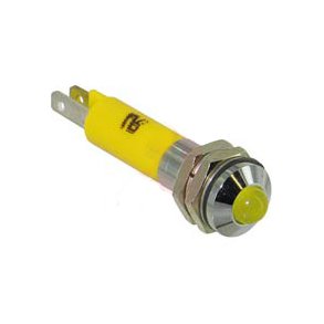 LED SIGNALLAMPE 24VDC GUL SPIDS METALREFLEKTOR