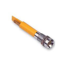 LED SIGNALLAMPE 24VDC GUL TRAGTFORMET METALREFLEKTOR