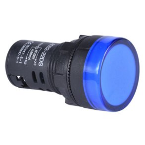PANELLAMPE 22mm 230V IP65 BL