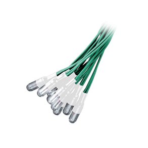 PANELLAMPE MED LEDNING  6V/30mA 20cm gule tilledninger