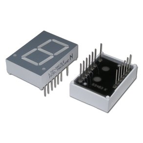 LED 7 SEGMENT ORANGE 20.32mm FLLES ANODE