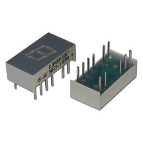 LED 7 SEGMENT RD 7.6mm FLLES KATODE SC03-12EWA