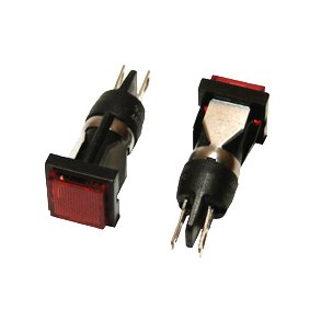 GLIMLAMPE RD 230V 12.5x12.5mm