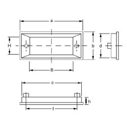 DISPLAYRAMME 102x19 mm 8 CIF