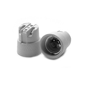 KERAMISK SOKKEL E27 SKRUEFASTGRELSE