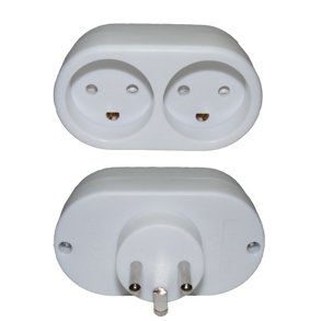 Dobbeltstik med dansk jord hvid