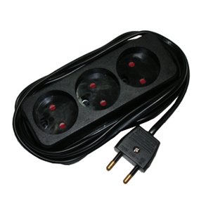 3 HUL STIKDSE SORT DUMMYHUL 2.5m LEDNING