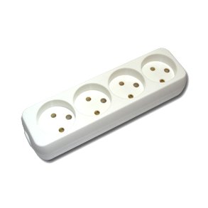 4 HUL STIKDSE HVID med DUMMYHUL