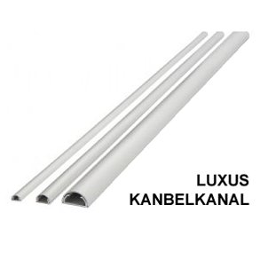 KABELKANAL HVID ALUMINIUM 12mm-L 75CM