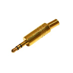 JACKSTIK 3.5mm STEREO FORGYLDT