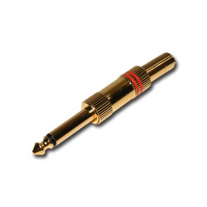 JACKSTIK 6.3mm MONO FORGYLDT RD RING