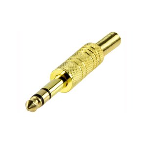 JACKSTIK 6.3mm STEREO FORGYLDT
