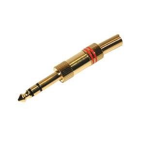 JACKSTIK 6.3mm STEREO FORGYLDT RD