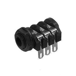 JACKBSNING 6.35mm LODDEJNE STEREO MED AFBRYDER PLAST GEVIND