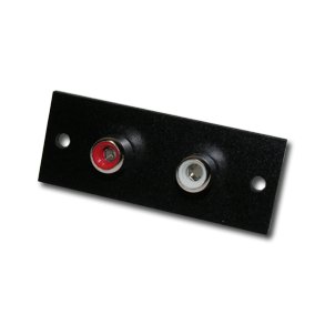 2xPHONOCHASSIS P PLADE RD/HVID