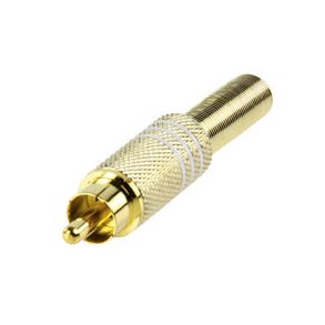 PHONOSTIK m. HVID RING GULD 7mm