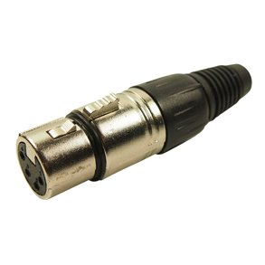 XLR stik 4pol hun metal til kabel
