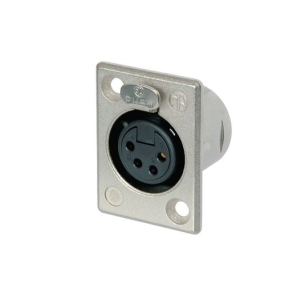 Neutrik XLR 4pl hun metal chassis NC4FP-1