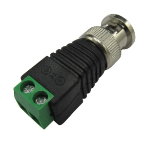 BNC han stik m. skruetilslutning