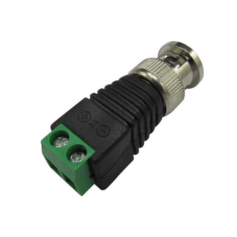 BNC male plug w. screw connection