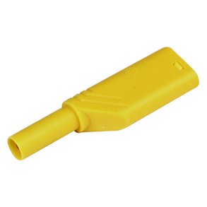 SIKKERHEDSBANANSTIK HIRSCHMANN 4mm GUL SKRUE 1000VAC 1000VDC 24A