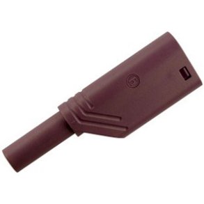 SIKKERHEDSBANANSTIK HIRSCHMANN 4mm VIOLET SKRUE 1000VAC 1000VDC 24A